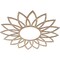 Ekena Millwork Daisy Wood Fretwork Pierced Ceiling Medallion, Red Oak, 40"OD x 13 1/4"ID x 3/8"T CMWP40X40X0375DARO - alternate 3